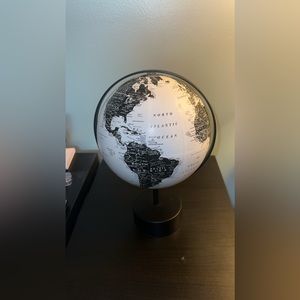 Black and White decorative globe
